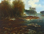 Мерцание солнечных лучей 69x70 см. Холст. Масло. 1993 г.