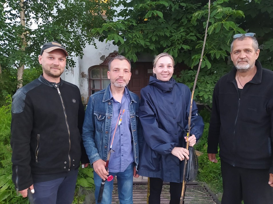 После рыбалки. У Водопроводного Дома