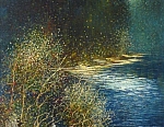 Под поклонным крестом 57x37 см. Картон. Масло. 1990 г.
