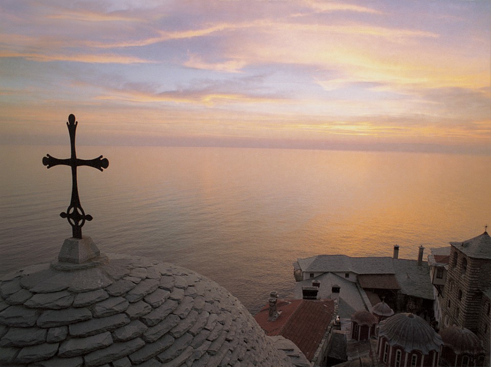 Вид от монастыря Григориат.