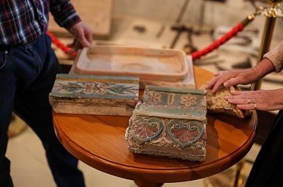 Печные изразцы, изготовленные на Валааме