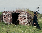 Руины одного из хозяйственных зданий Авраамиевского скита. 1991 г.