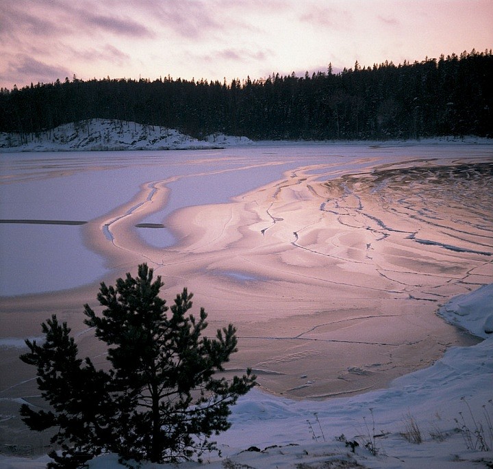 Лед Монастырской бухты. 1996 г.