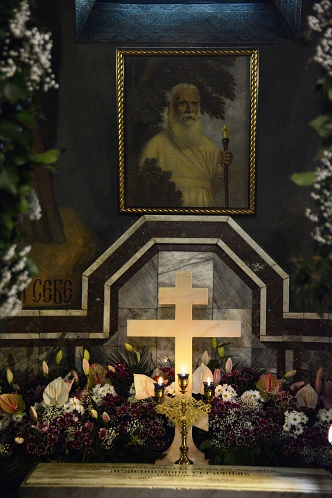 Место погребения свт. Серафима в крипте Патриаршего Подворья в Софии.