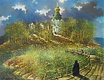 Никольский скит 79x65 см. Холст. Масло. 1993 г.