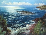 Скалистый берег 78x58 см. Холст. Масло. 1993 г.