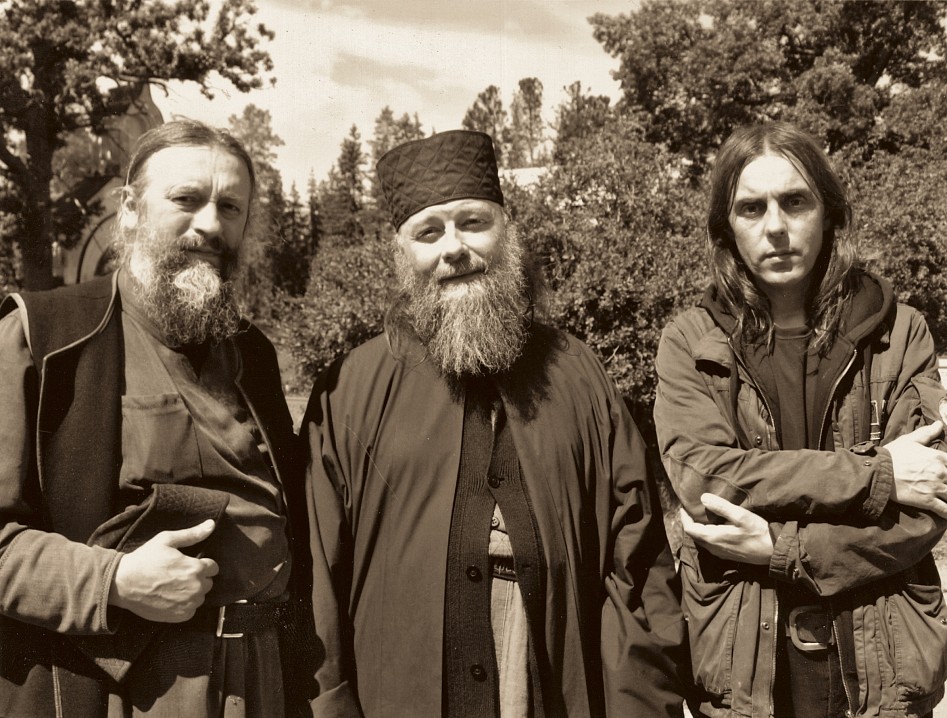 Отец Алипий и Георгий на Валааме у схиигумена Серафима. Сентябрь 2008 г.