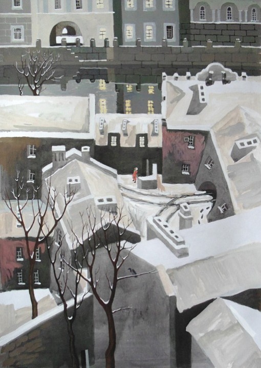 Из серии «Город». Бумага, графика.2015 год