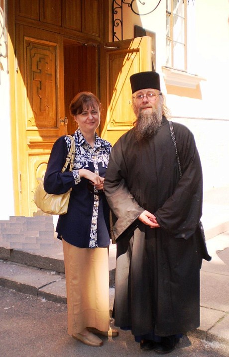 2009 год. СПбДА. Саровские чтения. Т.И. Шевченко и схиигумен Серафим (Покровский)