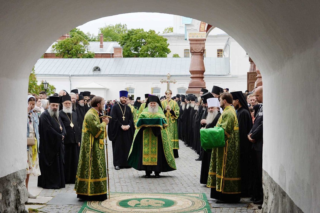 Визит Святейшего Патриарха Кирилла в Валаамскую обитель 2018 года. Святые врата