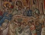Афон. Монастырь Ватопед. Фрески кафоликона. Тайная вечеря.
