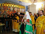 Освящение Смоленского храма Патриархом Алексием II