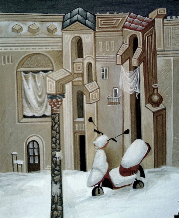 Ушёл. Рисунок Аммона Гареева, 2019