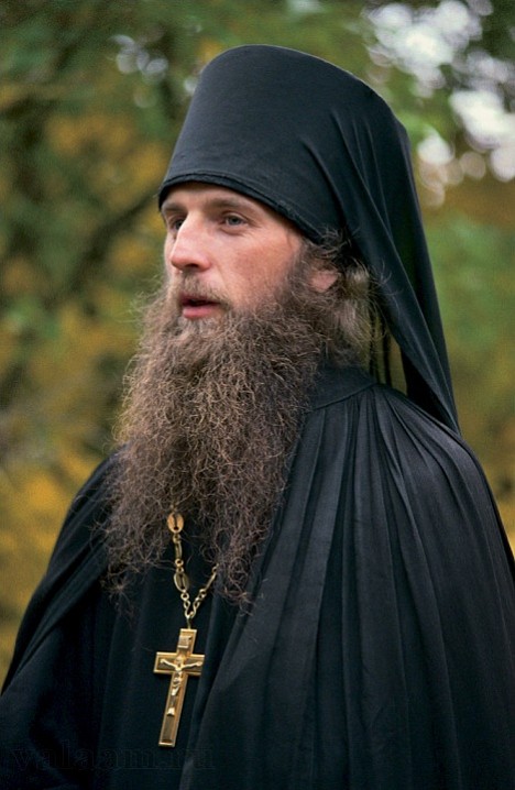 Иеромонах Фотий - один из первых монахов, в 1989 г. прибывших на Валаам. 1990 г.