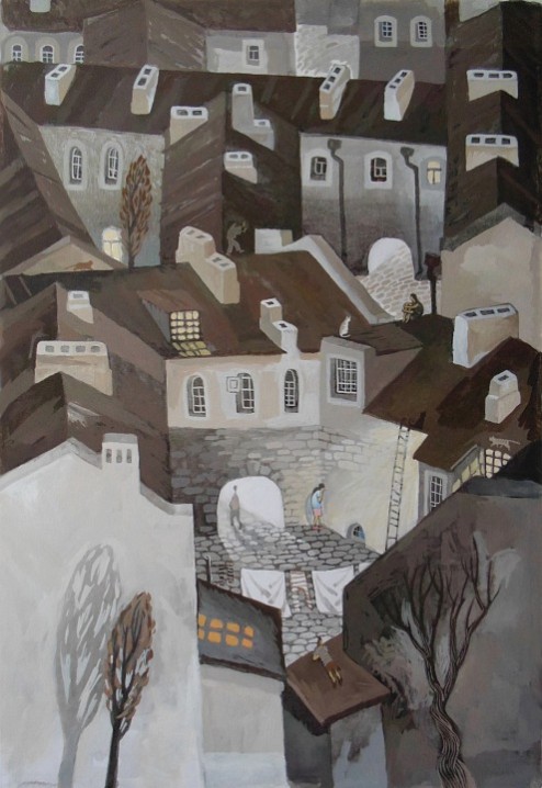 Из серии «Город». Бумага, графика.2015 год