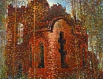 Смоленский скит 56x41 см. Холст. Масло. 1999 г.