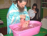 Таинство Крещения в с. Тиличики, Камчатского края