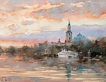 Сергей Алдушкин. Закат в Монастырской бухте.