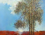 Три сосны 55x41 см. Холст. Масло. 1994
