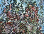 Сквозь сирень 81x61 см. Холст. Масло. 1993 г.