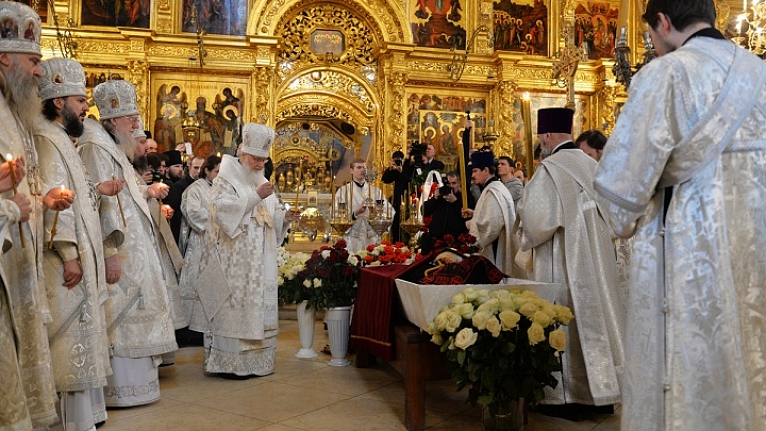 Отпевание и погребение архимандрита Кирилла (Павлова), 2017