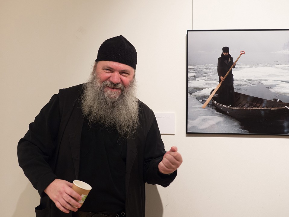На открытии выставки «Валаам. Пространство вне времени», посвященной 30-летию возрождения Валаамского монастыря. 17 декабря 2019 г. Фото Дмитрия Ерохина.