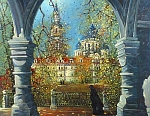 Через арку часовни 70x56 см. Холст. Масло. 1994 г