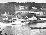 Пароход «Valamon luostari» в Монастырской бухте на Валааме.\, 1930-е годы.