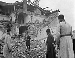 Разрушения во внешнем каре после бомбардировок в Зимнюю войну. Фото 1942 года.
