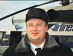 Вертолётчик Вадим Базыкин. Фото Павла Маркина, 23 января 1998