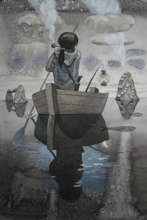 Местный житель. Графика. 2015 год