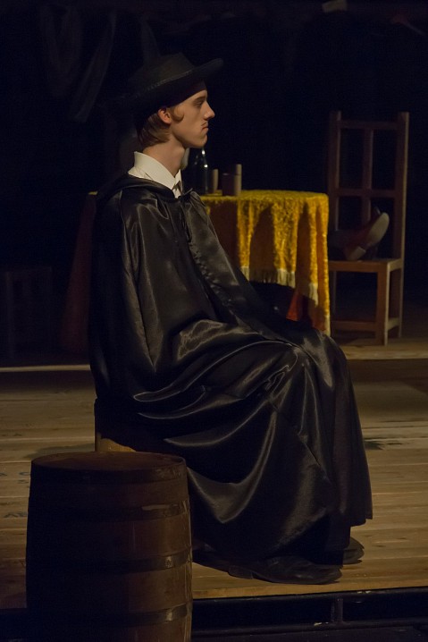 Тимофей в роли Рошфора в «Трёх мушкетёрах».