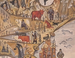 Труды фермерской братии. Рисунок Аммона Гареева