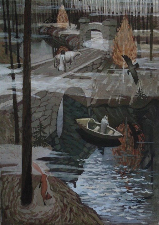 Владимирский мост. Графика.2015 год