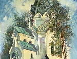 Никольская церковь 64x45 см. Холст. Масло. 1987-1989 г.