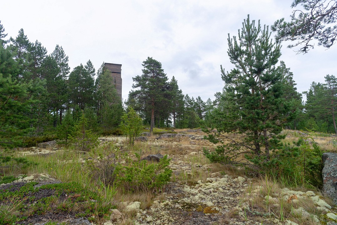 Наблюдательная бетонная башня. Келисаари, июль 2020 г.