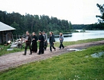 Крестный ход на ферме, 1998 год.