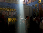 В церкви Смоленского скита.
