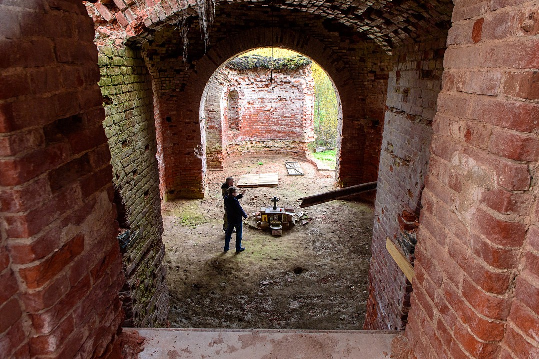 Внутреннее пространство храма.