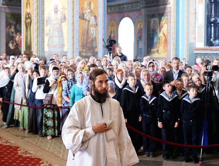 За Литургией, 11 июля 2016 года, в день памяти преподобных Сергия и Германа, Святейший Патриарх Кирилл рукоположил иеродиакона Севастиана (Кузнецова), насельника Валаамского монастыря, в сан иеромонаха.