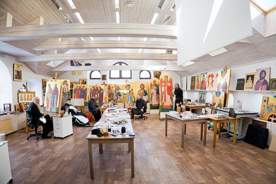 Иконописная мастерская на Свято-Владимирском скиту Валаамского монастыря