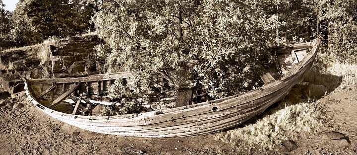 Старая лодка