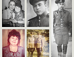 Иван и Татьяна Юровы, мои дедушка с бабушкой. Вторая снизу: дедушка со своим братом на военной службе