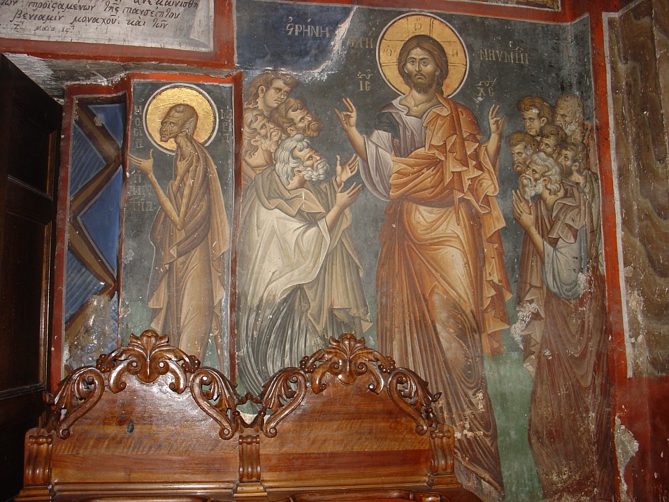 Афон. Фрески монастыря Ватопед.