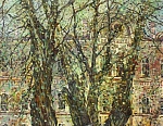 Зимняя гостиница 65x44 см. Холст. Масло. 1997 г