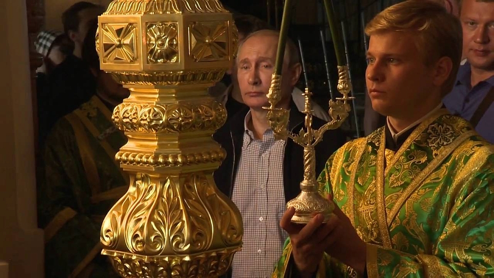 Патриарх Кирилл совершил славление преп  Сергия и Германа, Валаамских чудотворцев