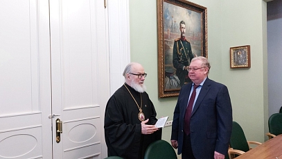 Сергей Степашин провел встречу с руководителем Валаамского отделения ИППО епископом Троицким Панкратием