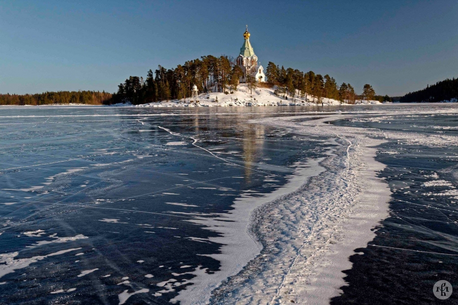 Зима в Карелии храм